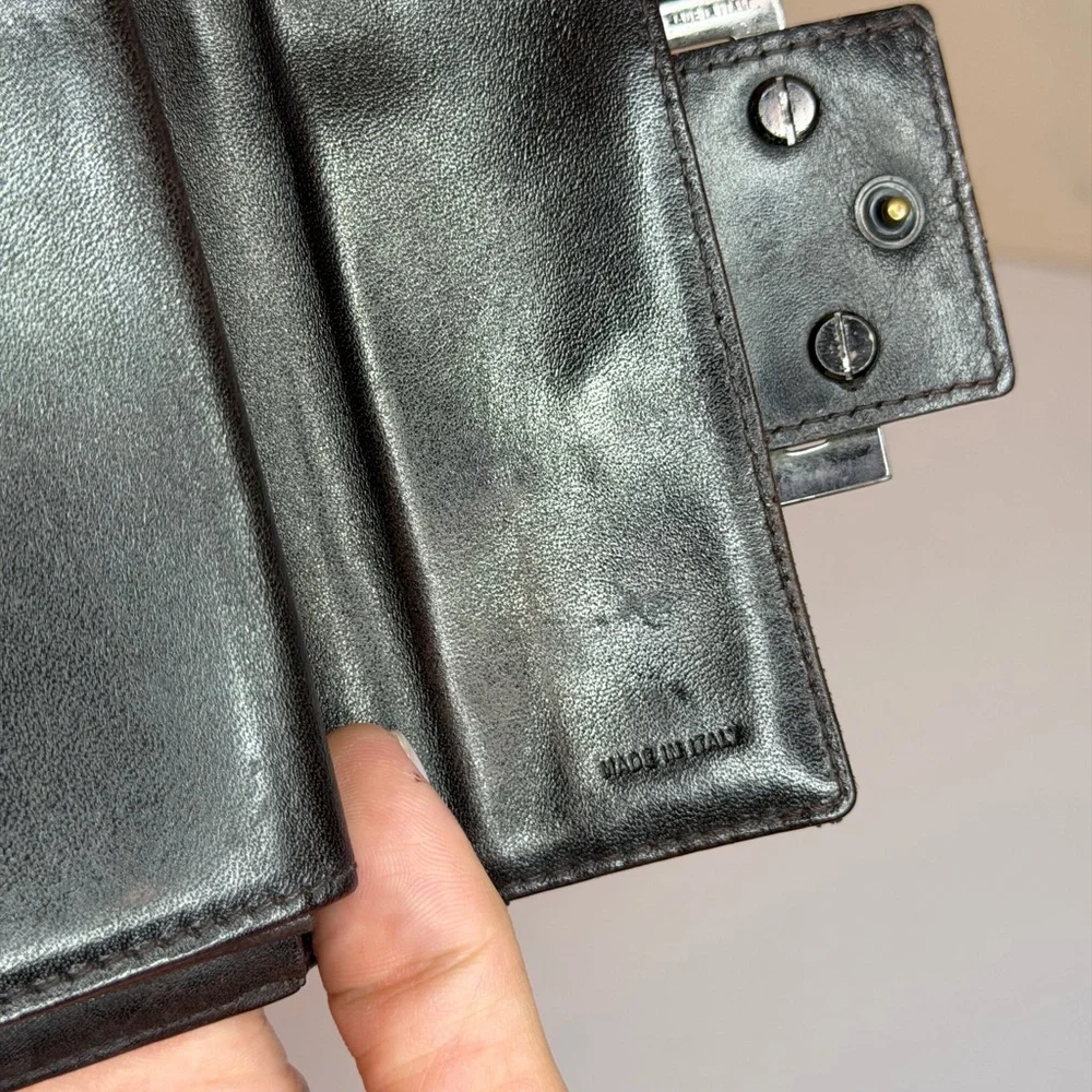Vintage Fendi Zucca Canvas Compact Wallet